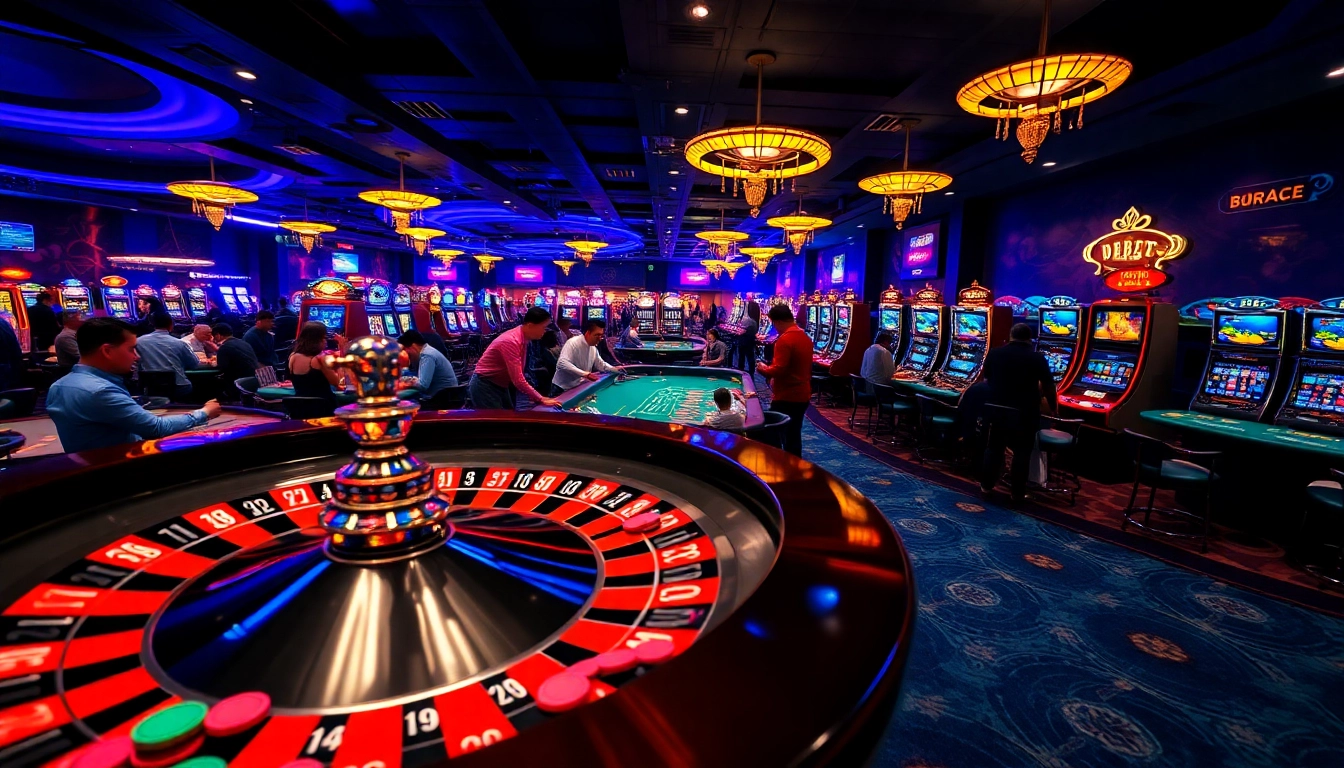 Debet betting excitement captured as players enjoy vibrant casino games.