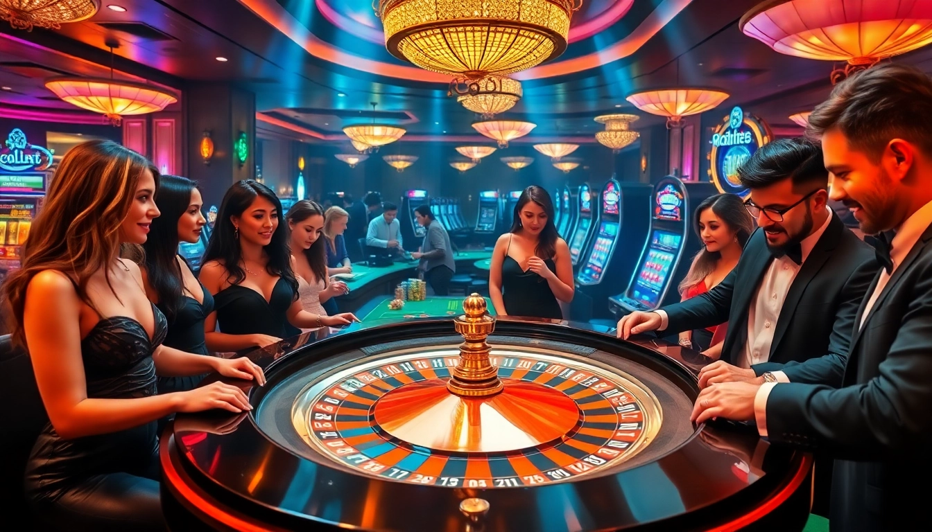 Experience the thrill of online gaming at bet88vn.locker, with a vibrant casino scene featuring dazzling roulette action.