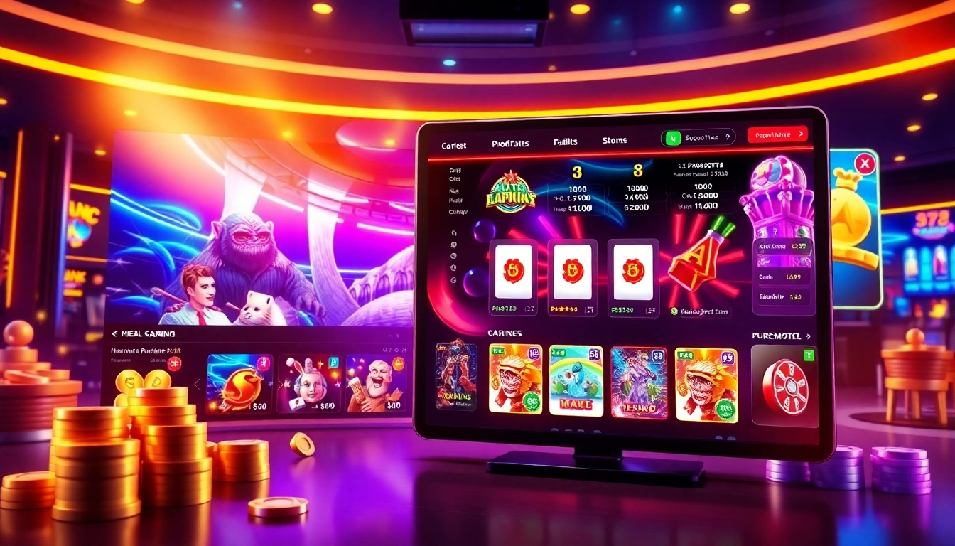 Experience the exciting gameplay features of MMOO Casino with live betting options and vibrant graphics.