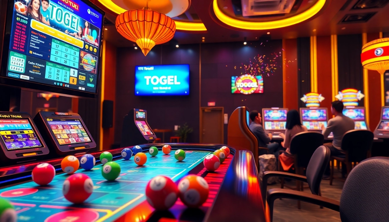 Engage with the situs togel experience at a vibrant online gaming table featuring colorful lottery elements.