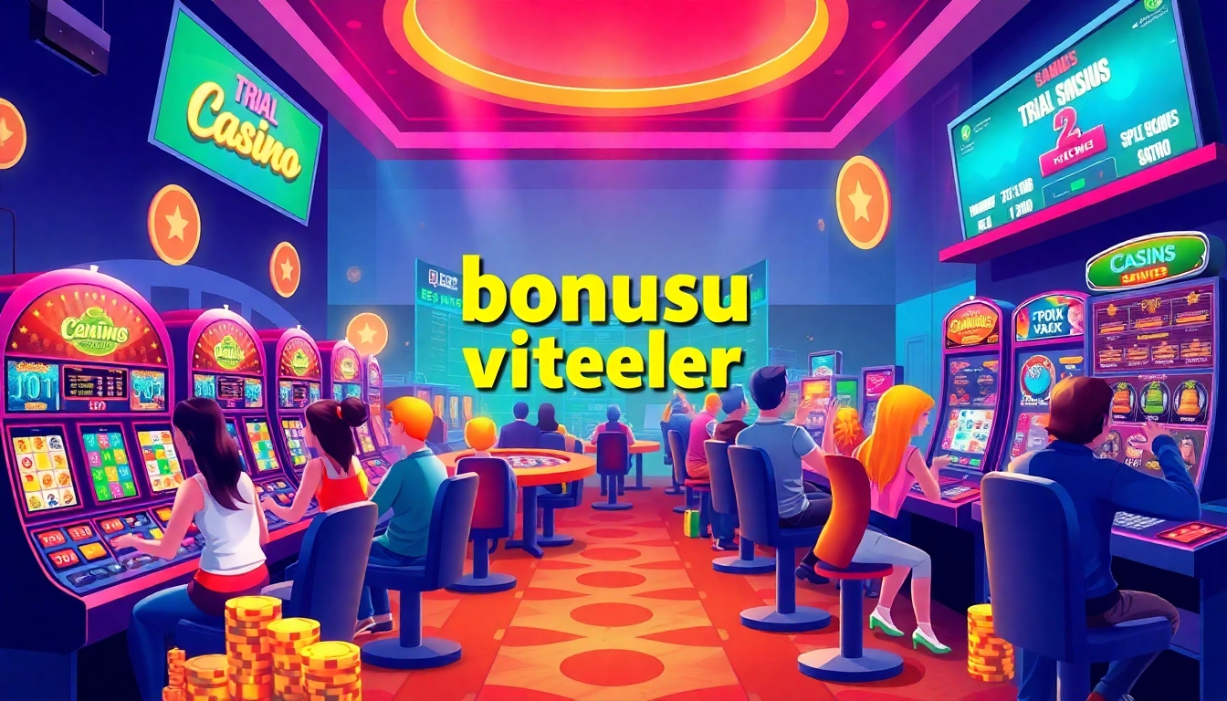 Explore deneme bonusu veren siteler with vibrant gaming scenes showcasing excitement and engagement in online casinos.