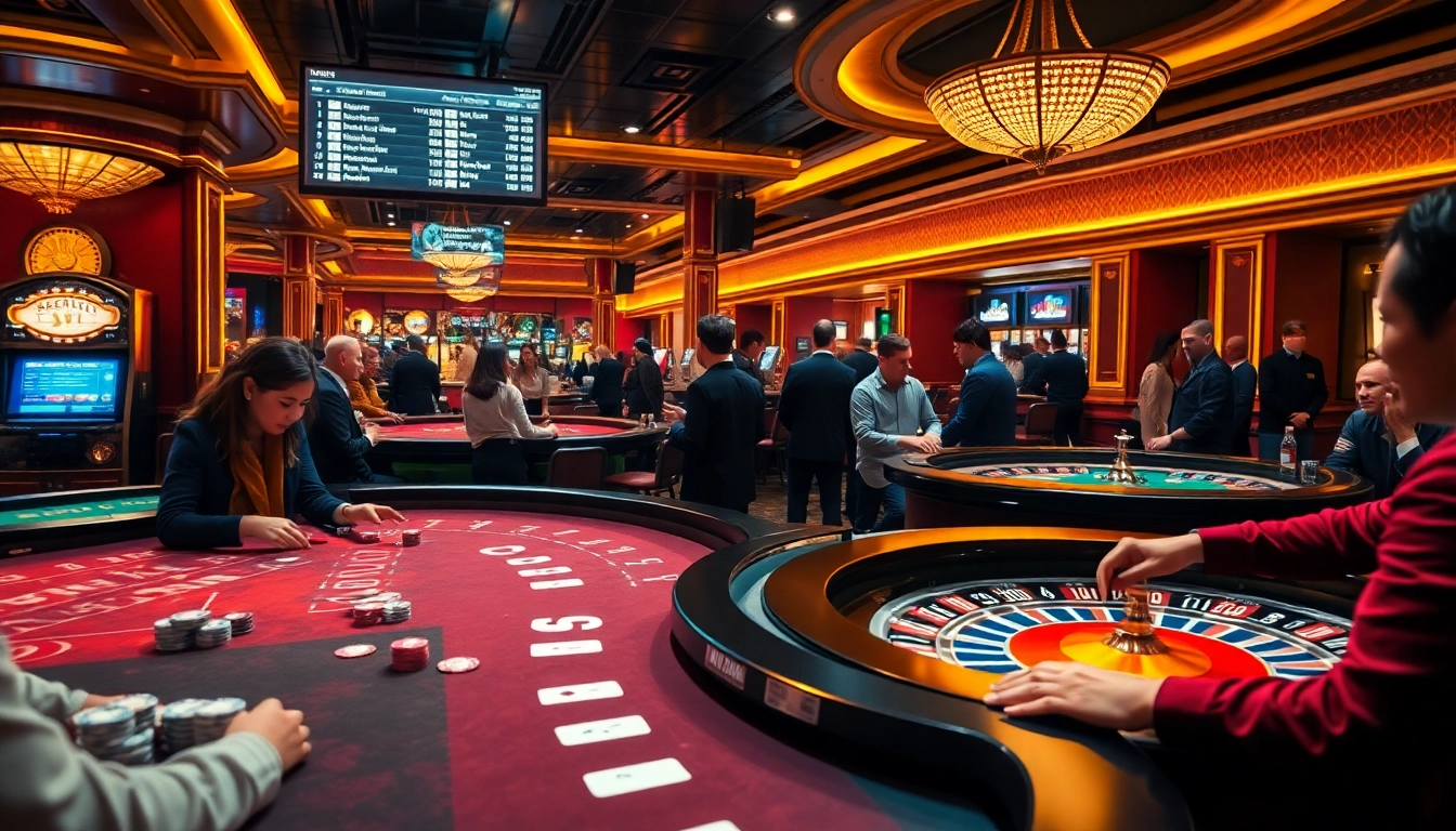 Experience kèo nhà cái hôm nay in an electrifying casino setting with players enjoying intense action at the tables.