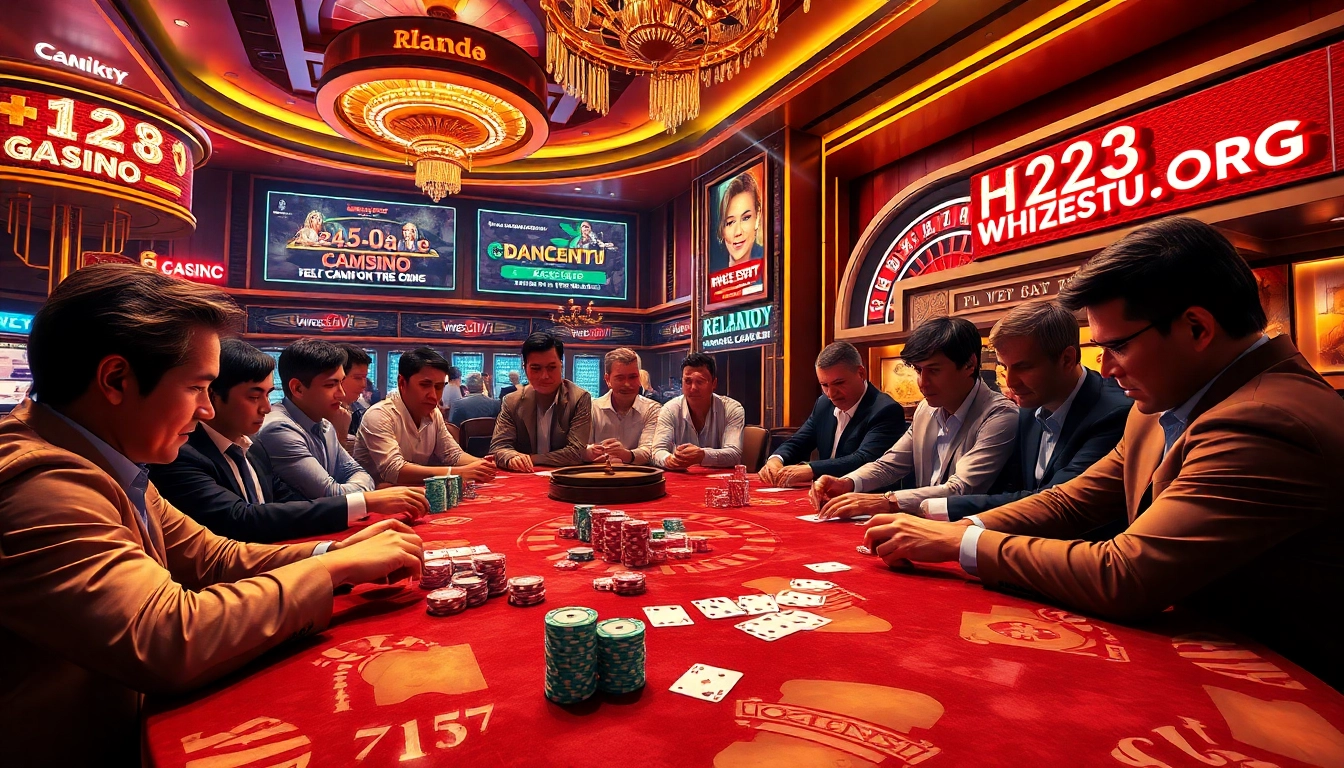 The exciting casino scene brings to life a round of poker at the table featuring chips and cards from https://123bvi.org/.