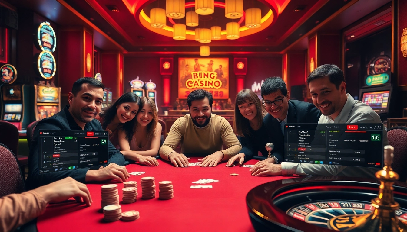 Experience the thrill of high-stakes poker at an online casino with 'bong da lu fun' inclusion, showcasing vibrant gameplay.