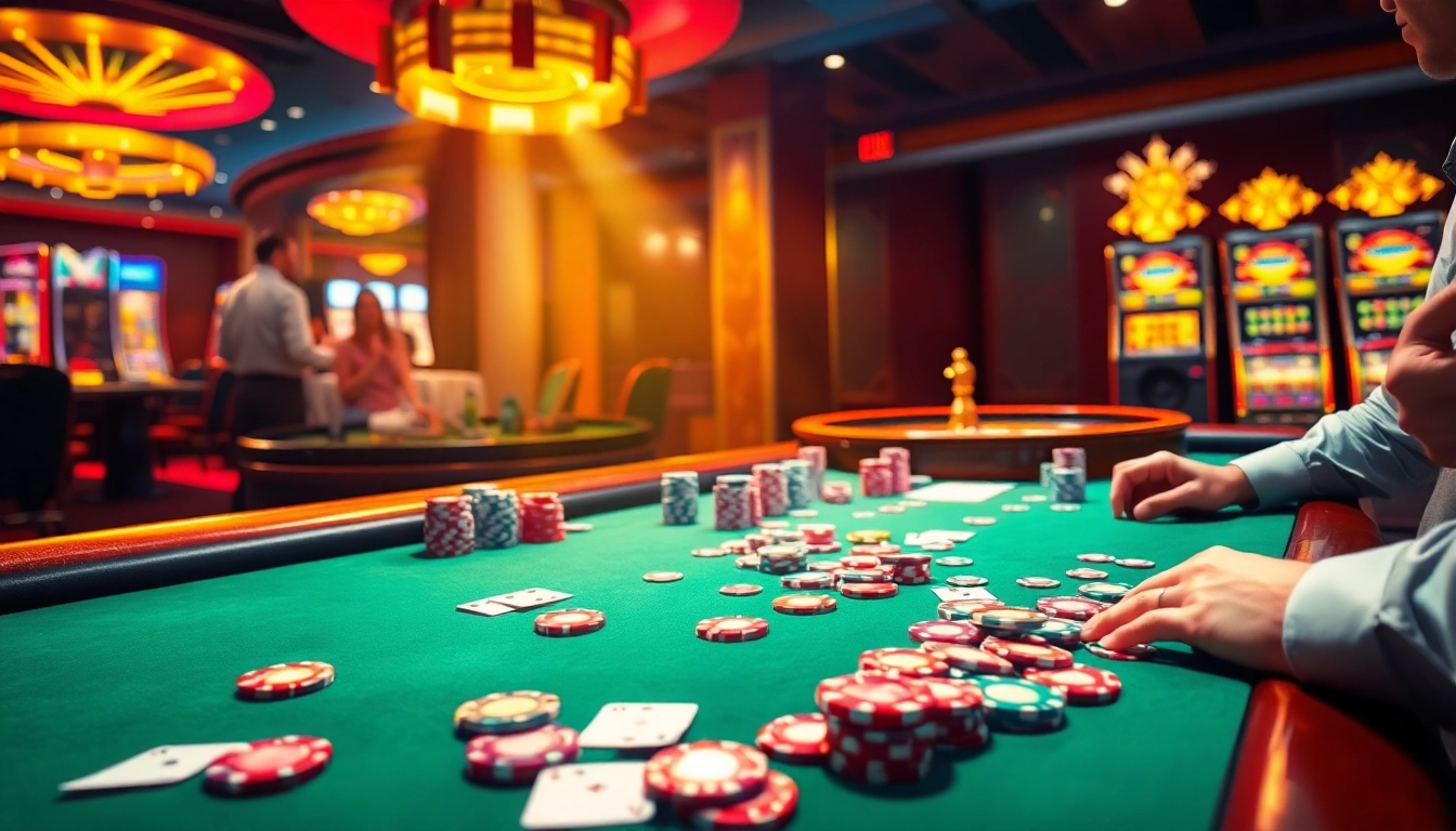 Experience thrilling gameplay at https://68gamebai.download/ with vibrant visuals of poker and roulette.