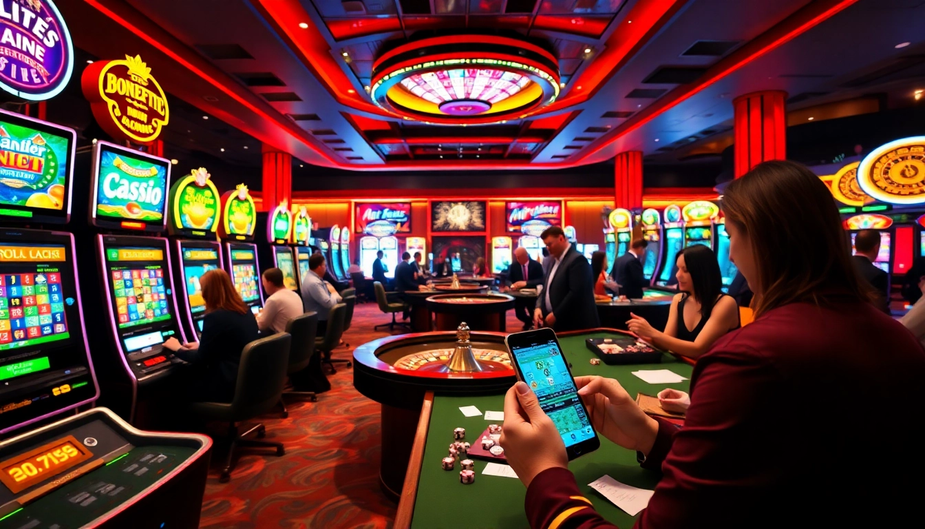 Engaging in sex ai chat while placing bets at lively casino tables showcasing action and excitement.